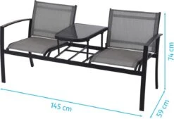 Pro Garden ProGarden Tuinbankje Met Tafel Tweepersoons -Meubel Verkoop 1200x820 4