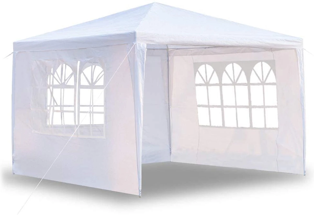 MaxxGarden Partytent - Paviljoen - 3x4m - Incl. Zijwanden - Waterdicht - Wit 3 MaxxGarden Partytent - Paviljoen - 3x4m - Incl. Zijwanden - Waterdicht - Wit