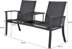 Tete-a-Tete Aluminium Tuinbank Felix -Meubel Verkoop 1200x823 1