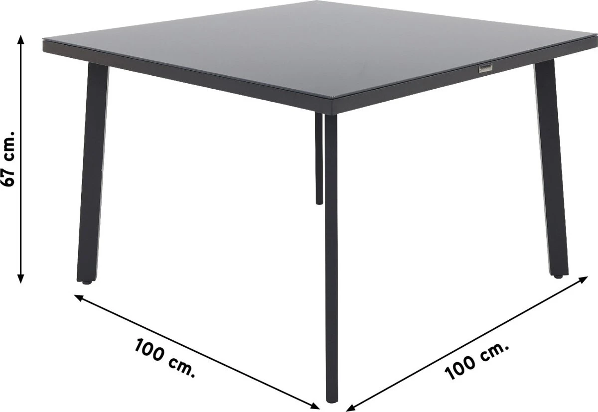 Wellington Lounge Dining Set - Carbon Black 6 Wellington Lounge Dining Set - Carbon Black - Afbeelding 4