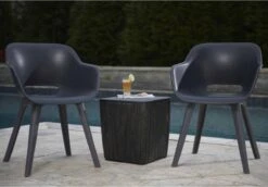 Allibert Akola Tuinstoelen - 2 Stuks -56,5x55x80cm - Donkergrijs -Meubel Verkoop 1200x835