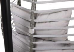 Pro Garden Lowander Hangstoel Egg 191x126x126- Schommelstoel Met Rattan Cocoon En Robuust Stalen Standaard Incl. Kussens - Volledig Inklapbaar - Lichtgrijs -Meubel Verkoop 1200x840 1