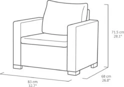 Allibert California Loungeset - 5 Personen - Cappuccino 32 Allibert California Loungeset - 5 Personen - Cappuccino -Meubel Verkoop 1200x847 4