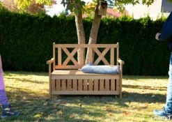 Needs&wants® Houten Tuinbank Met Opbergruimte, 2-zits Kistbank Houten Klassieke Bank Opslag, Grote Tuinopbergbank Van Massief Hout Weerbestendig Voor Buiten Tuin, Balkon, Terras, 115x61x85 Cm, Donker-bruin -Meubel Verkoop 1200x849 1