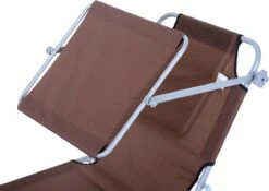 Outsunny Ligstoel Ligbank Voor Buiten Ligstoel Voor Op Het Strand Inklapbaar Met Zonnedak 3 Kleuren 84B-001 -Meubel Verkoop 1200x849