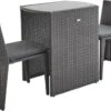Alice's Garden Balkonset Doppio - 2 Stoelen - Inschuifbaar - Wicker - Grijs -Meubel Verkoop 1200x850 2