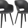 Allibert Akola Tuinstoelen - 2 Stuks -56,5x55x80cm - Donkergrijs -Meubel Verkoop 1200x858