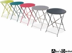 Emilia - Ronde Inklapbare Bistrotafel Ø60cm Van Gepoedercoat Staal – Terra Cotta -Meubel Verkoop 1200x888