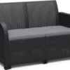 Keter Tuinbank 2-zits Rosalie Grafietkleurig -Meubel Verkoop 1200x890