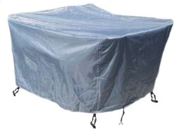 COVER UP HOC - Diamond Hoes Tuinmeubelen- 250x250x90 Cm - Tuinset Beschermhoes Waterdicht Met Stormbanden, Trekkoord En Afwaterings HOCCIE - Zilvergrijze Hoes Tuinmeubels -Meubel Verkoop 1200x890 4