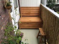 Kleine Teakhouten Tuinbank Met Opbergruimte - 100 X 60 X 90 Cm - Duurzaam Teakhout - Blijft Strak En Mooi - Sterke Constructie Om Lang Mee Te Gaan -Meubel Verkoop 1200x891