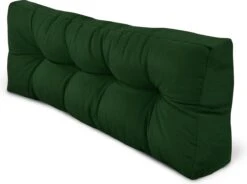 Beautissu Style – Palletkussen Set – 1x Zitkussen 120x80 Cm & 1x Rugkussen 120x40 Cm – Donker Groen -Meubel Verkoop 1200x895 3
