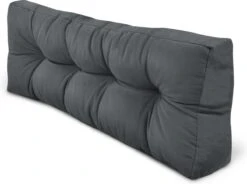 Beautissu Style – Palletkussen Set – 1x Zitkussen 120x80 Cm & 1x Rugkussen 120x40 Cm – Graphiet Grijs -Meubel Verkoop 1200x895 5