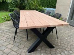 Tuintafel Douglas 300 Cm X 90 Cm | Stalen Poten | 8-10 Personen | DuuMaa -Meubel Verkoop 1200x899 11