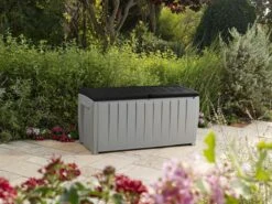 Keter Novel Opbergbox - 340L - 124x55x62.5cm - Grijs -Meubel Verkoop 1200x899 22