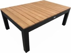 Loungeset 5 Plaatsen Van Aluminium En Eucalyptus – NAZCA – Antraciet Structuur, Lichtgrijs Kussens -Meubel Verkoop 1200x899 24