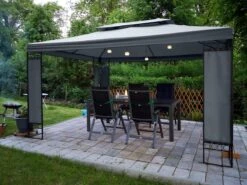 Casaria Paviljoen Lorca 3x3m - UV-bescherming 50+ Metaal - Antraciet 17 Casaria Paviljoen Lorca 3x3m - UV-bescherming 50+ Metaal - Antraciet -Meubel Verkoop 1200x900 15