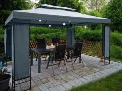 Casaria Paviljoen Lorca 3x3m - UV-bescherming 50+ Metaal - Antraciet 18 Casaria Paviljoen Lorca 3x3m - UV-bescherming 50+ Metaal - Antraciet -Meubel Verkoop 1200x900 16