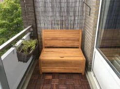 Kleine Teakhouten Tuinbank Met Opbergruimte - 100 X 60 X 90 Cm - Duurzaam Teakhout - Blijft Strak En Mooi - Sterke Constructie Om Lang Mee Te Gaan -Meubel Verkoop 1200x900 3