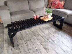 Tuinbank Design 2023 - 150CM - Grenen Hout - Zwart -Meubel Verkoop 1200x900 4