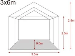 MaxxGarden Partytent - Paviljoen - 300 X 600 X 250 Cm - Met Zijwanden - Waterdicht Pro - 32mm Buizen – Wit 18 MaxxGarden Partytent - Paviljoen - 300 X 600 X 250 Cm - Met Zijwanden - Waterdicht Pro - 32mm Buizen – Wit -Meubel Verkoop 1200x902 6
