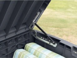 Keter - Borneo Opbergbox - 416 Liter - 129.5 X 62.5 X 70 Cm - Antraciet -Meubel Verkoop 1200x903