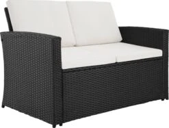 Tectake - Wicker Zitgroep Tuinset Lucca - Zwart - 404131 21 Tectake - Wicker Zitgroep Tuinset Lucca - Zwart - 404131 -Meubel Verkoop 1200x908 3