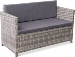 Alice's Garden Loungeset Perugia - 4 Plaatsen - Kleine Tuinset - Wicker - Grijstinten -Meubel Verkoop 1200x915 6