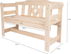 MaximaVida Tuinbank Amelie 120 Cm - FSC Vurenhout -Meubel Verkoop 1200x922