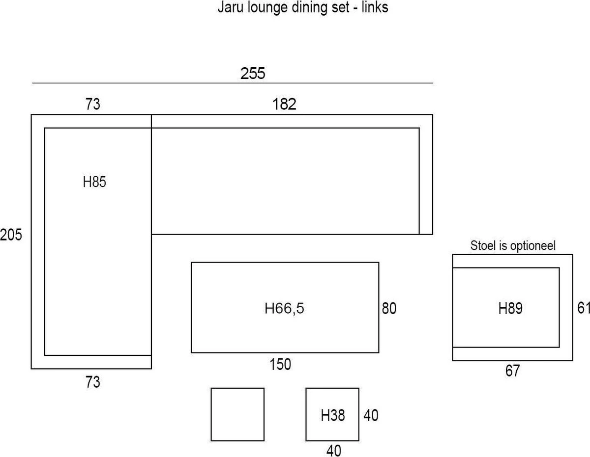 Garden Impressions Jaru Lounge Dining Set - Extra Luxe Kussens 9 Garden Impressions Jaru Lounge Dining Set - Extra Luxe Kussens - Afbeelding 7