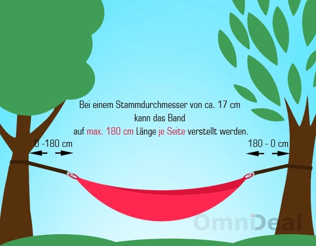 Ophangset Voor Hangmat - 2 Riemen 320x5cm - 250kg Bevestiging - Boom Ophanging Bruin 7 Ophangset Voor Hangmat - 2 Riemen 320x5cm - 250kg Bevestiging - Boom Ophanging Bruin - Afbeelding 5