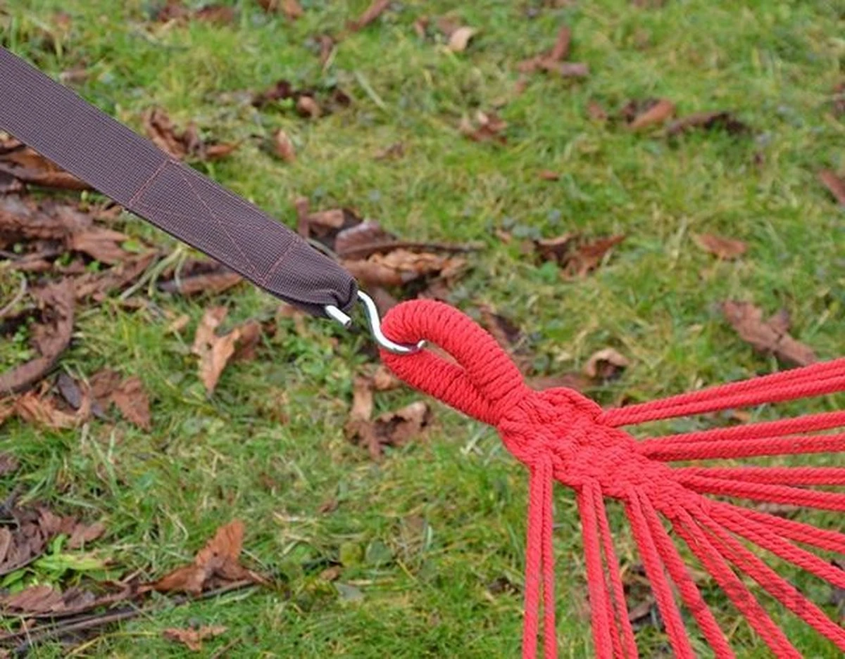 Ophangset Voor Hangmat - 2 Riemen 320x5cm - 250kg Bevestiging - Boom Ophanging Bruin 8 Ophangset Voor Hangmat - 2 Riemen 320x5cm - 250kg Bevestiging - Boom Ophanging Bruin - Afbeelding 6