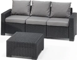 Allibert California Chaise Longue Loungeset - 3 A 4 Personen - Grafiet -Meubel Verkoop 1200x939 2