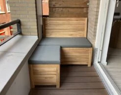 Kleine Teakhouten Tuinbank Met Opbergruimte - 100 X 60 X 90 Cm - Duurzaam Teakhout - Blijft Strak En Mooi - Sterke Constructie Om Lang Mee Te Gaan -Meubel Verkoop 1200x942