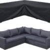 BOTC Tuinbank Beschermhoes - Beschermhoes Voor Hoekbank - Premium Tuinbank Beschermhoes - L-vorm - 300/98 X 300/98 X 70cm - Zwart -Meubel Verkoop 1200x950 2