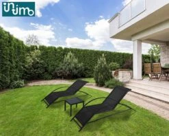 Intimo Ligbeddenset + Tafel - Zwart - 163x60x65/45x45x40 -Meubel Verkoop 1200x960 4