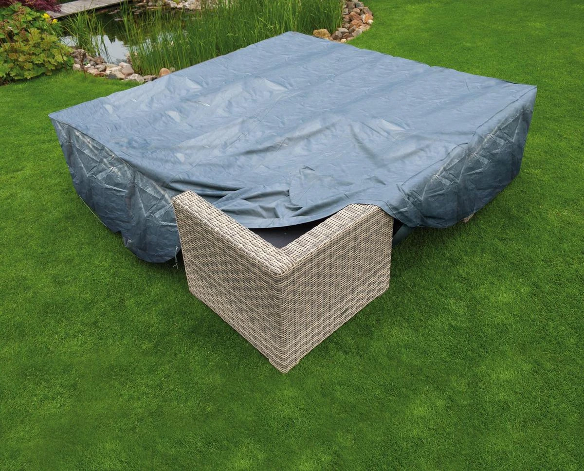 Nature - Tuinmeubelhoes - Beschermhoes Voor Loungeset - H70 X 250 X 250cm 4 Nature - Tuinmeubelhoes - Beschermhoes Voor Loungeset - H70 X 250 X 250cm - Afbeelding 2