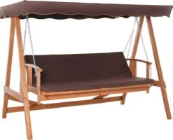 Outsunny Hollywoodschommel Hout Tuinschommel Schommelbank Ligfunctie 3 Personen 84A-185 -Meubel Verkoop 1200x972 1