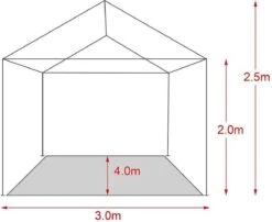 MaxxGarden Partytent - Paviljoen - 3x4m - Incl. Zijwanden - Waterdicht - Wit 14 MaxxGarden Partytent - Paviljoen - 3x4m - Incl. Zijwanden - Waterdicht - Wit -Meubel Verkoop 1200x979