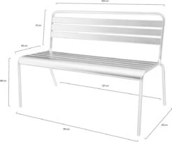 MaximaVida Metalen Tuinbank Max 120 Cm Olijfgroen -Meubel Verkoop 1200x992 1