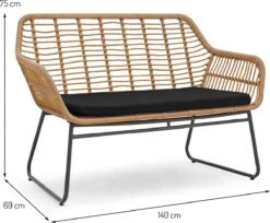 Milton & Oldbrook Tuinset 4-delig Kilsund Naturel -Meubel Verkoop 1200x993