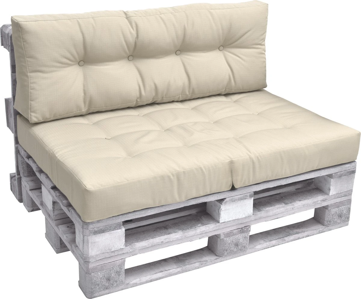 Beautissu Elements – Palletkussen 120x40cm - Rugkussen Natuur In Matraskussen Kwaliteit 3 Beautissu Elements – Palletkussen 120x40cm - Rugkussen Natuur In Matraskussen Kwaliteit