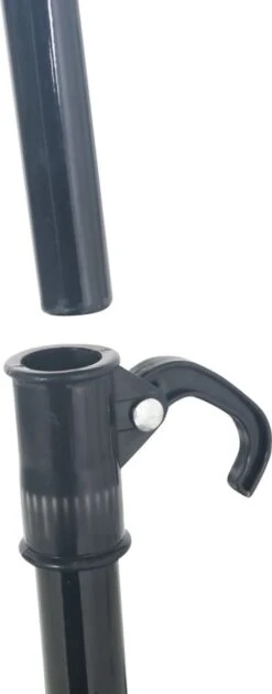 Prolenta Premium - Loungebed Met Parasol Poly Rattan Grijs -Meubel Verkoop 471x1200