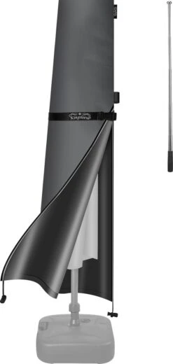 Kingsleeve Parasolhoes Tot Ø 330cm - Weerbestendig Robuust - Grijs -Meubel Verkoop 570x1200