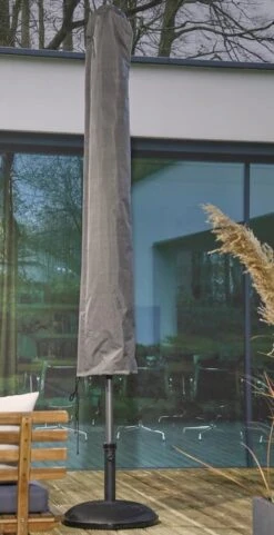 Weersbestendige Parasolhoes - Rond & Vierkant - Max. 3 X 3 M - Grijs / Antraciet - Stokparasol -Meubel Verkoop 616x1200