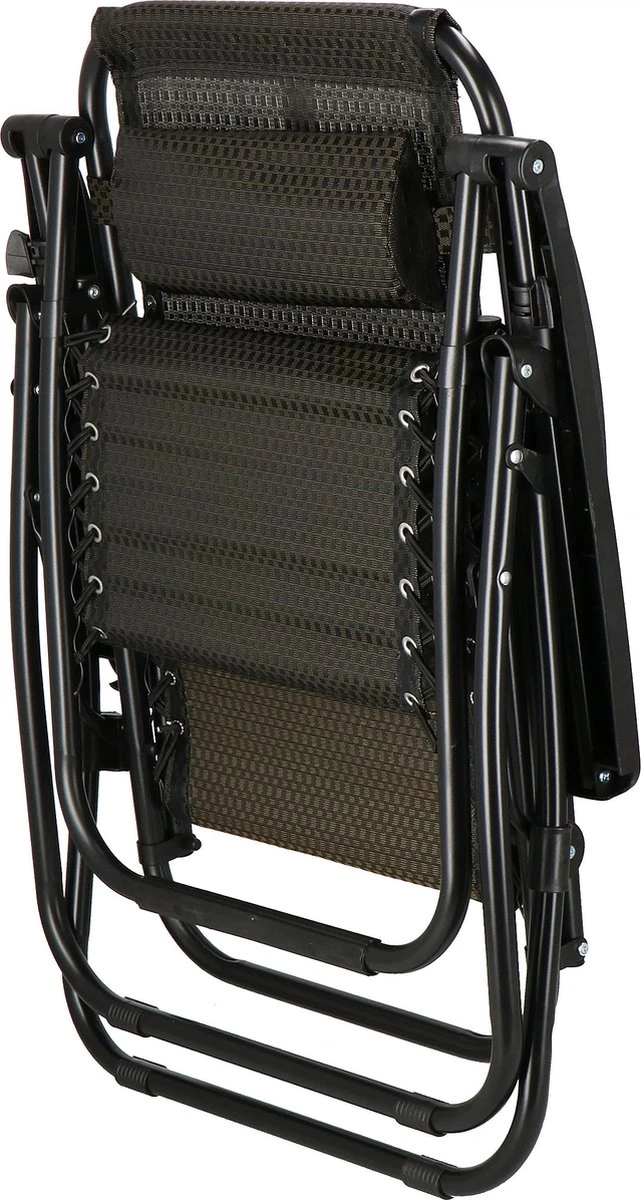 Springos Tuinstoel | Ligstoel | Opvouwbaar | Verstelbaar | Ergonomische Hoofdsteun | Bruin / Zwart 21 Springos Tuinstoel | Ligstoel | Opvouwbaar | Verstelbaar | Ergonomische Hoofdsteun | Bruin / Zwart - Afbeelding 19