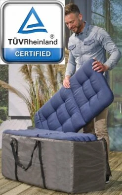 Opbergtas Voor Tuinmeubelkussens - 125 X 40 X 50 Cm (4 – 6 Lounge- Tuinkussens) - Grijs / Antraciet 14 Opbergtas Voor Tuinmeubelkussens - 125 X 40 X 50 Cm (4 – 6 Lounge- Tuinkussens) - Grijs / Antraciet -Meubel Verkoop 754x1200