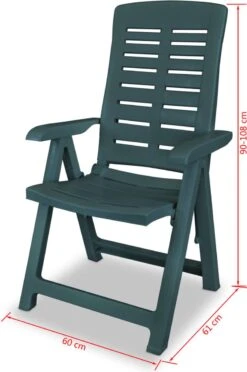 VidaXL 5-delige Tuinset Kunststof Groen -Meubel Verkoop 796x1200 2