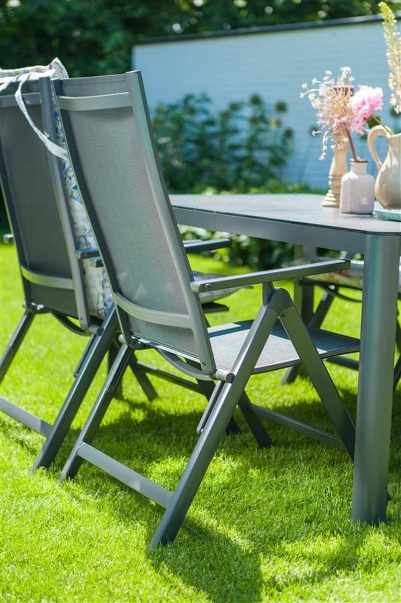 Hartman Aruba Aluminium Tuinstoel - Antraciet Verstelbaar 11 Hartman Aruba Aluminium Tuinstoel - Antraciet Verstelbaar - Afbeelding 9