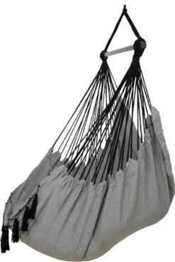 Vita5 XXL Hangstoel | Binnen&Buiten Hangnest | Incl. 2 Kussens En Boekenvak | Volwassenen&Kinderen | Hangmatstoel Tot 225kg | Grijs -Meubel Verkoop 801x1200